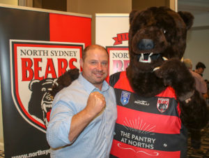 Mark Richie (from Phat Sourcing) with Barney the Bear.
