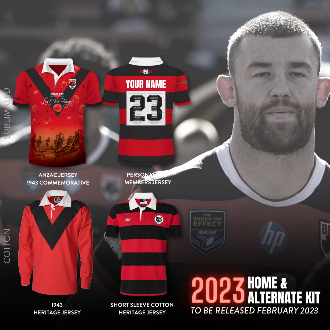 2022 Special Release Jerseys - North Sydney Bears
