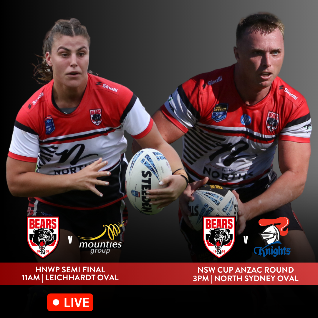 North Sydney Bears - The Bears are taking over North Sydney Oval in May  with home game days on every weekend. Come along and support your Red &  Black 